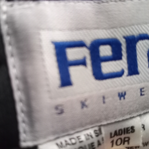 Vintage 70s Fera Snow Pants Ski Snowboard Stretch Black High Rise 8S - Picture 8 of 9